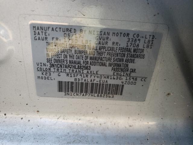 Photo 9 VIN: 3N1CN7AP7HL882563 - NISSAN VERSA S 