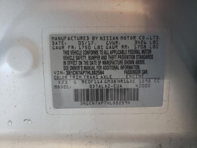 Photo 11 VIN: 3N1CN7AP7HL882594 - NISSAN VERSA 