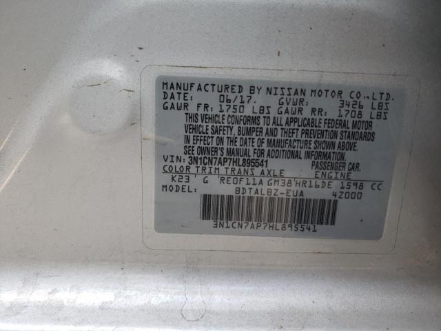 Photo 12 VIN: 3N1CN7AP7HL895541 - NISSAN VERSA 