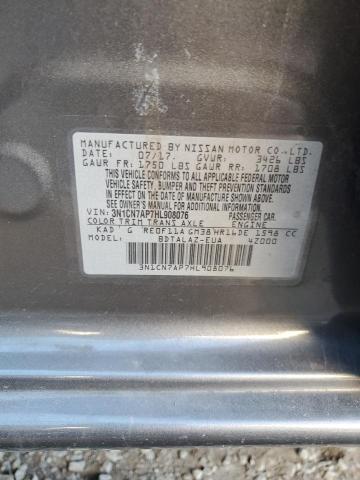 Photo 12 VIN: 3N1CN7AP7HL908076 - NISSAN VERSA 