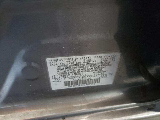 Photo 9 VIN: 3N1CN7AP7JL806170 - NISSAN VERSA S 