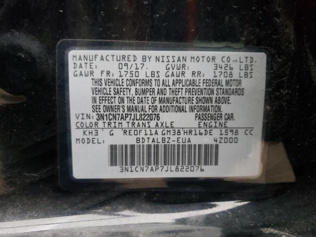 Photo 12 VIN: 3N1CN7AP7JL822076 - NISSAN VERSA S 