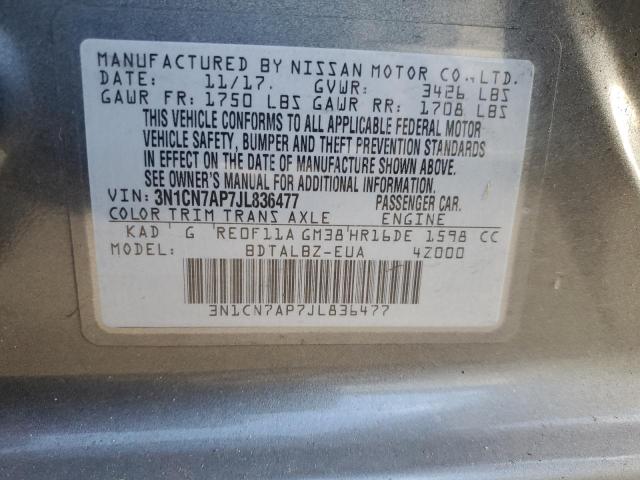 Photo 11 VIN: 3N1CN7AP7JL836477 - NISSAN VERSA 