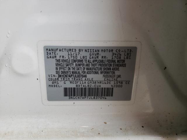 Photo 9 VIN: 3N1CN7AP7JL837046 - NISSAN VERSA S 