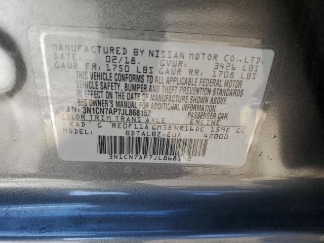 Photo 9 VIN: 3N1CN7AP7JL868152 - NISSAN VERSA S 