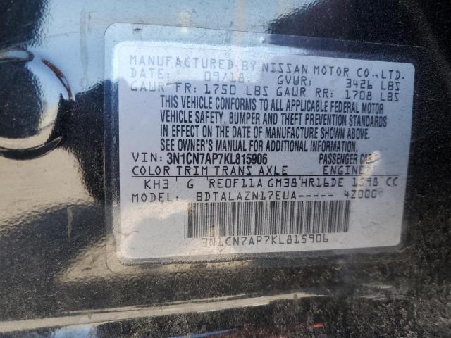 Photo 11 VIN: 3N1CN7AP7KL815906 - NISSAN VERSA 