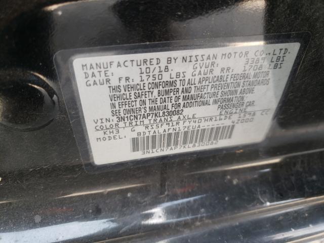 Photo 9 VIN: 3N1CN7AP7KL830082 - NISSAN VERSA S 