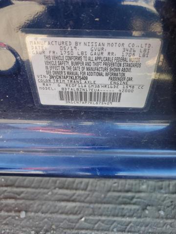 Photo 11 VIN: 3N1CN7AP7KL875409 - NISSAN VERSA 