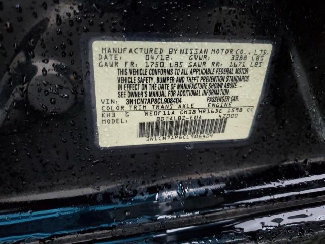 Photo 11 VIN: 3N1CN7AP8CL908404 - NISSAN VERSA 