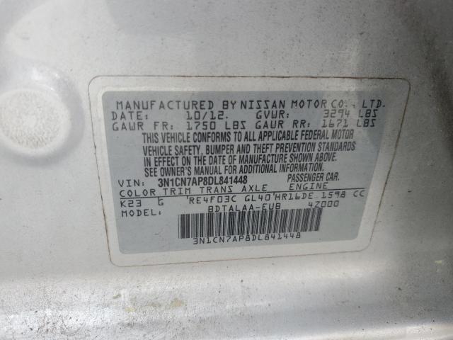 Photo 11 VIN: 3N1CN7AP8DL841448 - NISSAN VERSA 