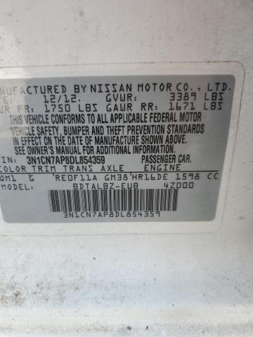 Photo 11 VIN: 3N1CN7AP8DL854359 - NISSAN VERSA S 