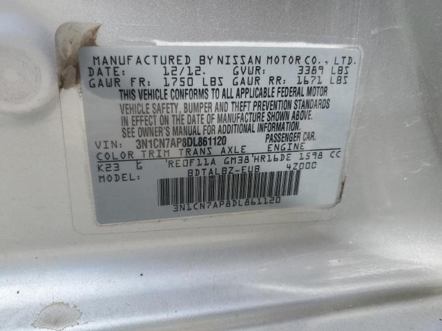 Photo 11 VIN: 3N1CN7AP8DL861120 - NISSAN VERSA 