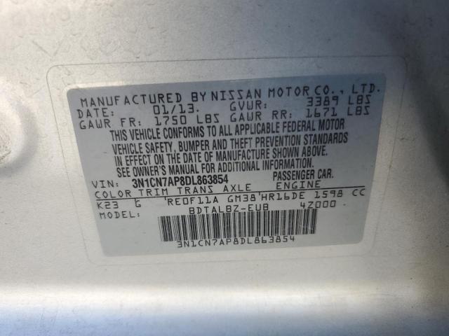 Photo 12 VIN: 3N1CN7AP8DL863854 - NISSAN VERSA S 