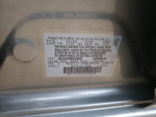 Photo 9 VIN: 3N1CN7AP8DL875633 - NISSAN VERSA 