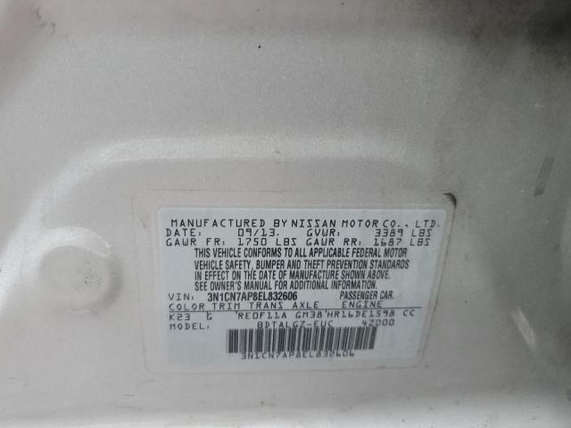 Photo 11 VIN: 3N1CN7AP8EL832606 - NISSAN VERSA S 