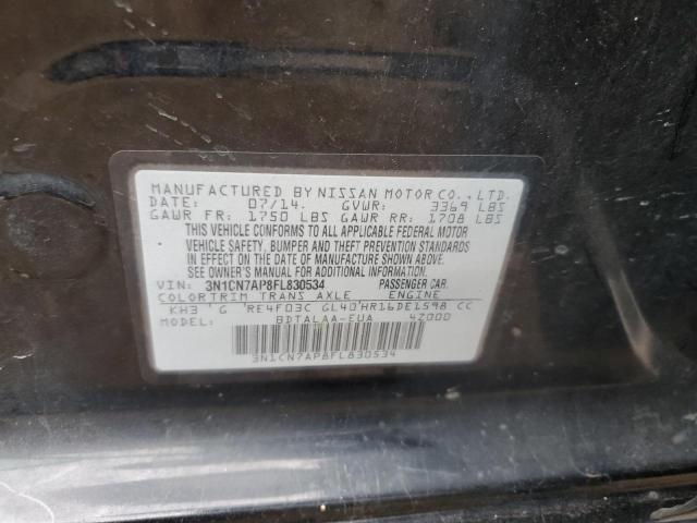 Photo 11 VIN: 3N1CN7AP8FL830534 - NISSAN VERSA S 