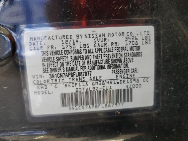 Photo 12 VIN: 3N1CN7AP8FL887977 - NISSAN VERSA 