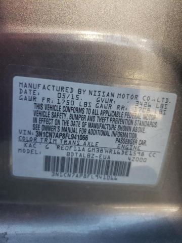 Photo 12 VIN: 3N1CN7AP8FL941066 - NISSAN VERSA S 