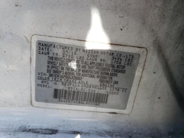 Photo 12 VIN: 3N1CN7AP8GL825562 - NISSAN VERSA 