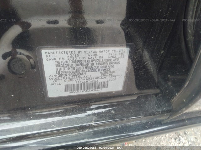 Photo 8 VIN: 3N1CN7AP8GL836173 - NISSAN VERSA 