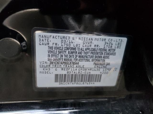 Photo 11 VIN: 3N1CN7AP8GL876544 - NISSAN VERSA S 