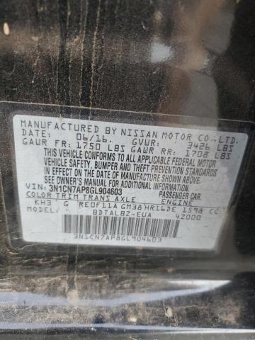 Photo 11 VIN: 3N1CN7AP8GL904603 - NISSAN VERSA S 