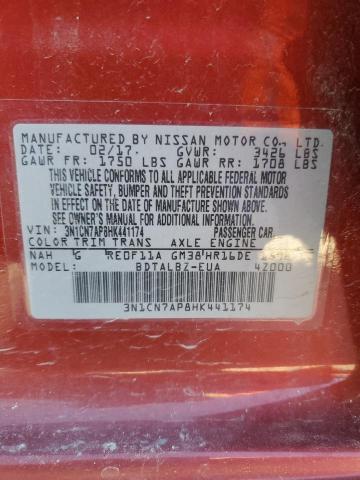 Photo 12 VIN: 3N1CN7AP8HK441174 - NISSAN VERSA 