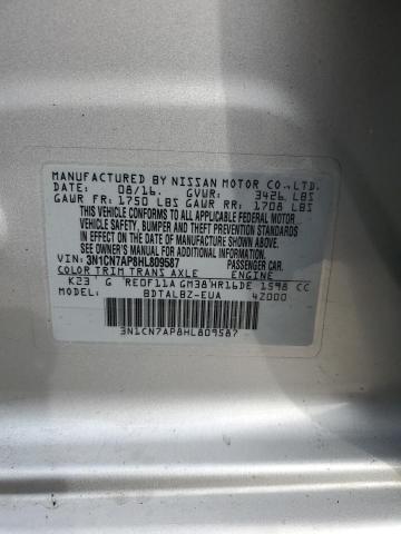 Photo 11 VIN: 3N1CN7AP8HL809587 - NISSAN VERSA S 