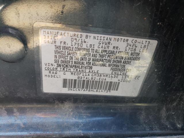 Photo 11 VIN: 3N1CN7AP8HL814739 - NISSAN VERSA 