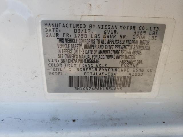 Photo 9 VIN: 3N1CN7AP8HL856845 - NISSAN VERSA S 