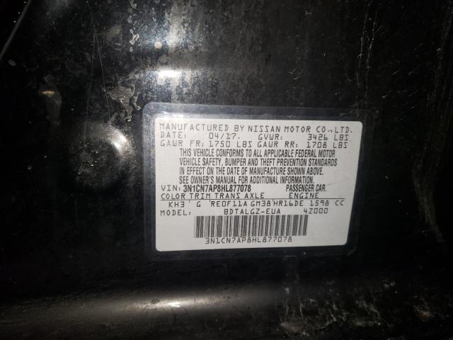 Photo 11 VIN: 3N1CN7AP8HL877078 - NISSAN VERSA 