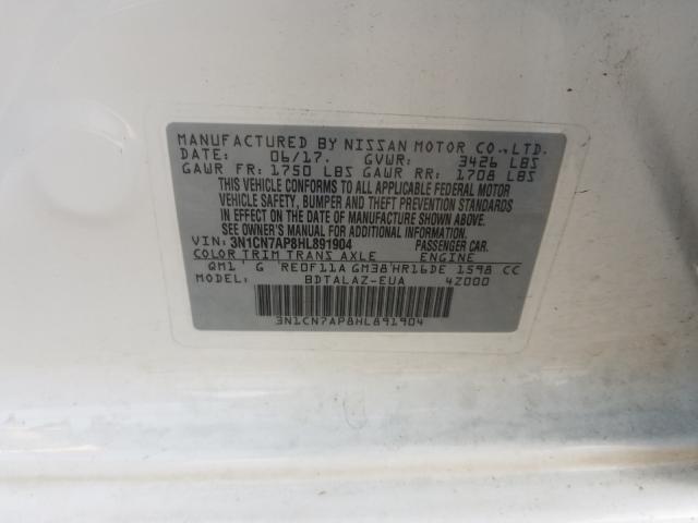 Photo 9 VIN: 3N1CN7AP8HL891904 - NISSAN VERSA S 