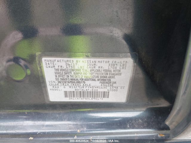 Photo 8 VIN: 3N1CN7AP8HL895175 - NISSAN VERSA 