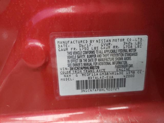 Photo 9 VIN: 3N1CN7AP8HL900729 - NISSAN VERSA S 