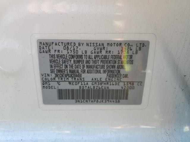 Photo 11 VIN: 3N1CN7AP8JK394458 - NISSAN VERSA S 