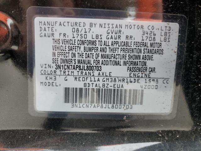 Photo 12 VIN: 3N1CN7AP8JL800703 - NISSAN VERSA 