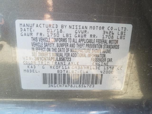 Photo 9 VIN: 3N1CN7AP8JL856723 - NISSAN VERSA 