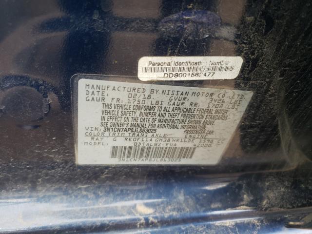 Photo 9 VIN: 3N1CN7AP8JL863025 - NISSAN VERSA S 