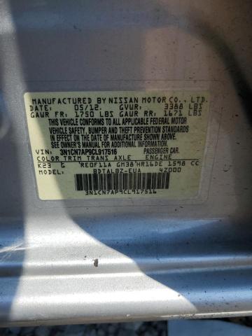 Photo 12 VIN: 3N1CN7AP9CL917516 - NISSAN VERSA 