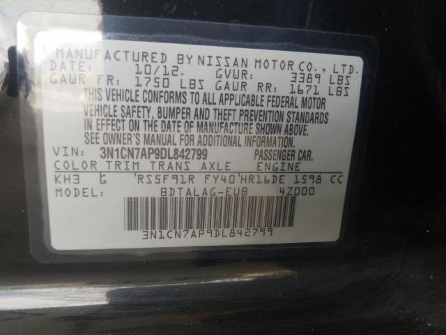 Photo 9 VIN: 3N1CN7AP9DL842799 - NISSAN VERSA S 