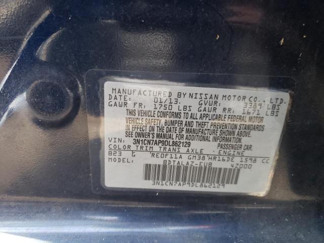 Photo 9 VIN: 3N1CN7AP9DL862129 - NISSAN VERSA S 