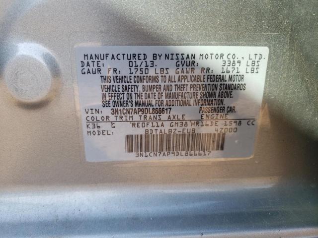 Photo 11 VIN: 3N1CN7AP9DL866617 - NISSAN VERSA S 