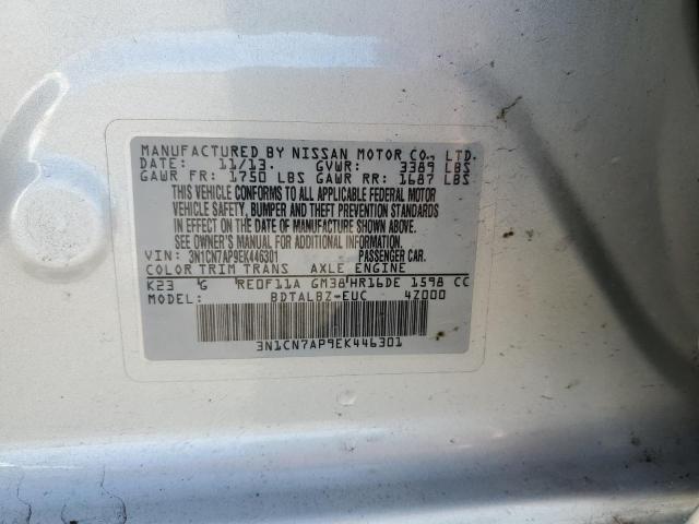 Photo 11 VIN: 3N1CN7AP9EK446301 - NISSAN VERSA S 