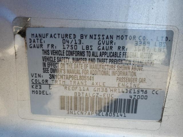 Photo 11 VIN: 3N1CN7AP9EL805141 - NISSAN VERSA 