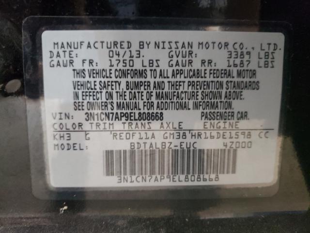 Photo 9 VIN: 3N1CN7AP9EL808668 - NISSAN VERSA S 