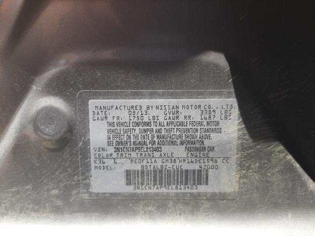 Photo 9 VIN: 3N1CN7AP9EL813403 - NISSAN VERSA S 