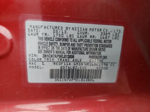 Photo 9 VIN: 3N1CN7AP9EL813806 - NISSAN VERSA S 