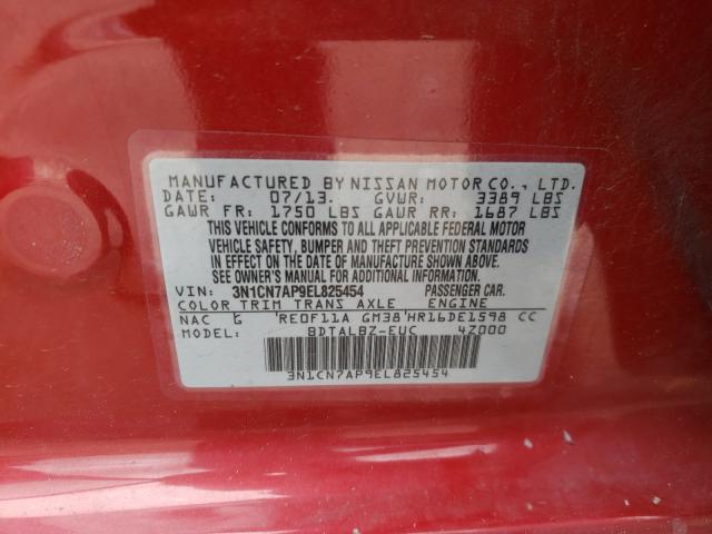 Photo 9 VIN: 3N1CN7AP9EL825454 - NISSAN VERSA S 