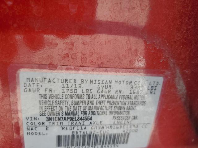 Photo 11 VIN: 3N1CN7AP9EL844554 - NISSAN VERSA 