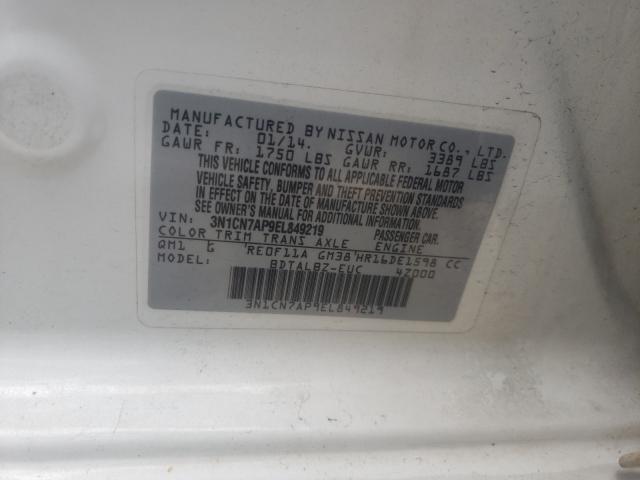 Photo 9 VIN: 3N1CN7AP9EL849219 - NISSAN VERSA S 